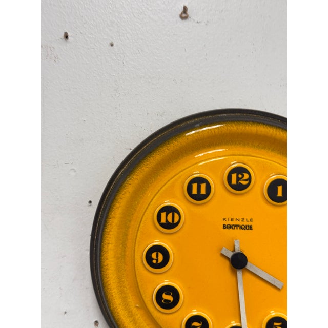 Kienzle Boutique Ceramic Wall Clock, Vintage For Sale - Image 4 of 12