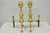 The Harvin Co Vintage Brass Federal Style Branch Foot Fireplace Andirons - Pair For Sale - Image 11 of 16