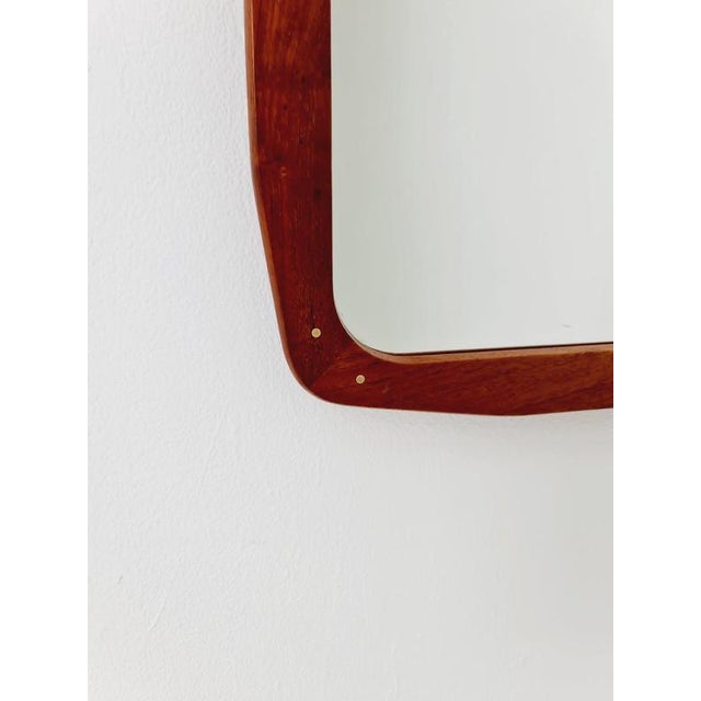 Large Vintage Danish Wall-Mounted Mirror, 1960s For Sale - Image 6 of 15
