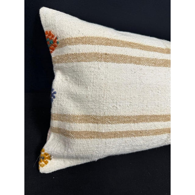 Turkish Hemp Pillow Cushion Natural Beige Brown Cushion Cover 14x40 #30464 Enhance your home decor with our Kilim Pillow...