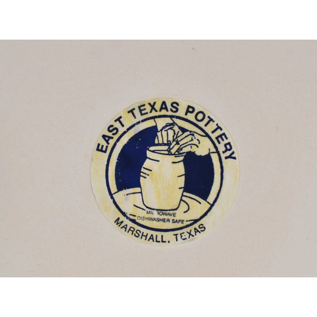 Mid 20th Century Mid 20th Century Hand Painted East Texas Pottery Spring Heart Cups Bowls - Set of 6 For Sale - Image 5 of 6