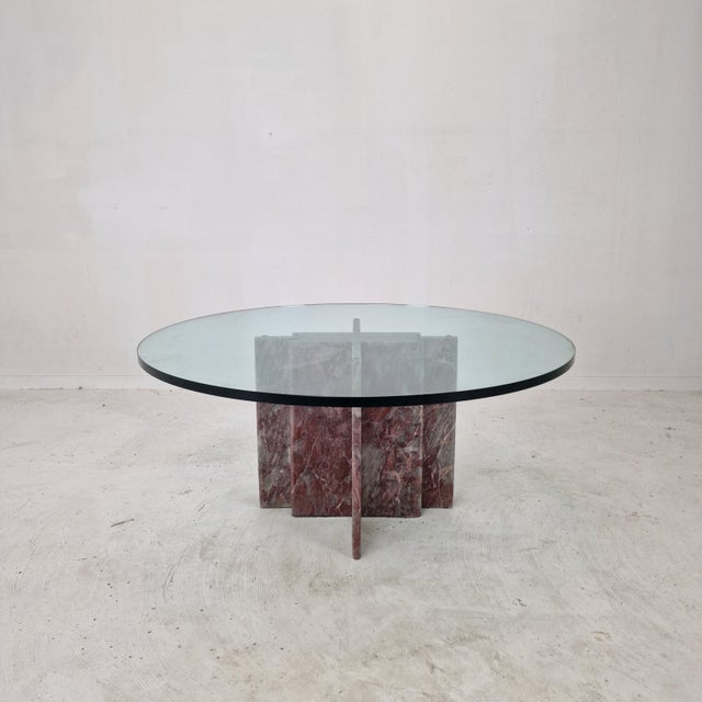 Italian Marble Coffee Table, 1980s For Sale - Image 14 of 18