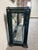 Vintage Neoclassical Verdigris Wood, Brass and Glass Tiered Console Table For Sale In New York - Image 6 of 11