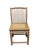 Asian Antique Cantonese Natural Carved Elm Wood Chinoiserie Side Chair 36.5" H For Sale - Image 3 of 7