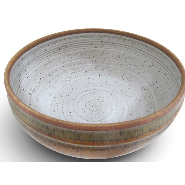 Wally Schwab Large Cake Dome Dessert Serving Dish W/Lid Pacific Nw Pottery For Sale - Image 10 of 17