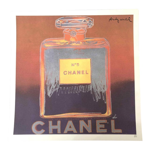 1990s After Andy Warhol "Chanel" Lithograph For Sale