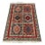 Yalameh Rug 3'5'' X 4'11'' Red Wool Vintage Tribal Hand-Knotted Oriental Carpet For Sale