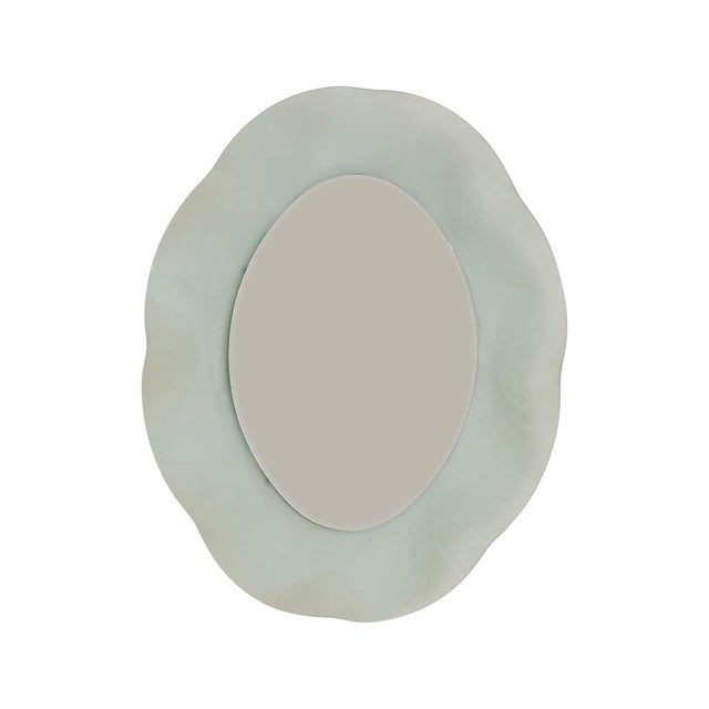 Glass Vintage Italian ‘Onda’ Wall Mirror by Nanda Vigo for Glas Italia For Sale - Image 7 of 7