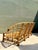 Mid-Century Modern Vintage Woven Grid Rattan High Back Sofa For Sale - Image 3 of 13