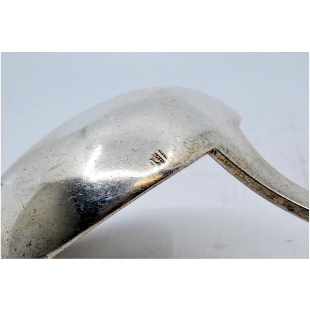 Plain Silver Soup Ladle with Handle For Sale - Image 6 of 8