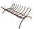 Metal Mid 20th Century Wrought Iron Fireplace Grate Log Basket For Sale - Image 7 of 7