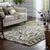 6x9 Willow Lydia Gold Classic Floral Medallion Hand Knotted Wool Carpet Rug For Sale - Image 4 of 7