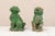 Mid 20th Century Foo Dogs with Original Green Paint - a Pair For Sale - Image 9 of 10