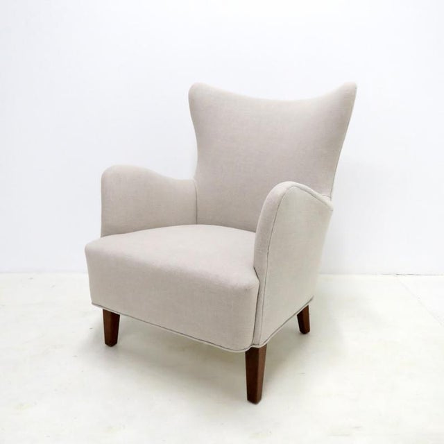 1940s Danish Modern Lounge Chair by Frode Holm for Illums Bolighus, 1940 For Sale - Image 5 of 10