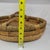 Vintage Round Woven Wicker Rice Basket With Wood Handles Rustic Boho For Sale - Image 10 of 11