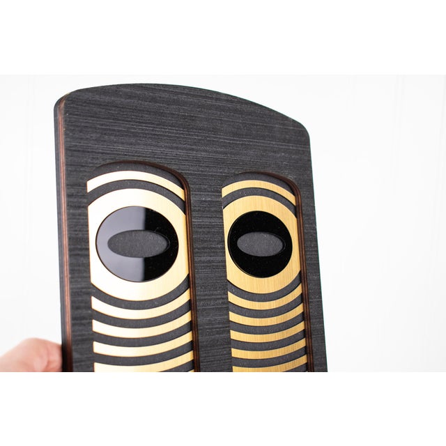 Orginal Modern African Mask by Umasqu — Wood, Metal and Hard Plastic Accents For Sale In Minneapolis - Image 6 of 12