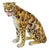Ceramic Large Vintage Italian Glazed Ceramic Serval Sculpture, 1980s For Sale - Image 7 of 7
