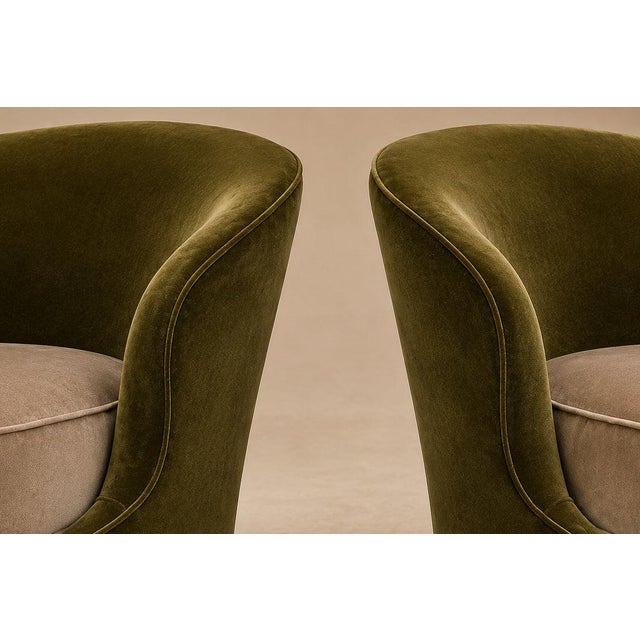 Pair of “Concha” Armchairs in Two-Tone Mohair by Joaquim Tenreiro, Brazil, 1960s For Sale - Image 17 of 18