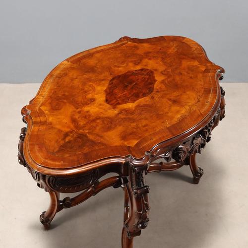 Louis Philippe Walnut Biscuit Table For Sale - Image 9 of 11