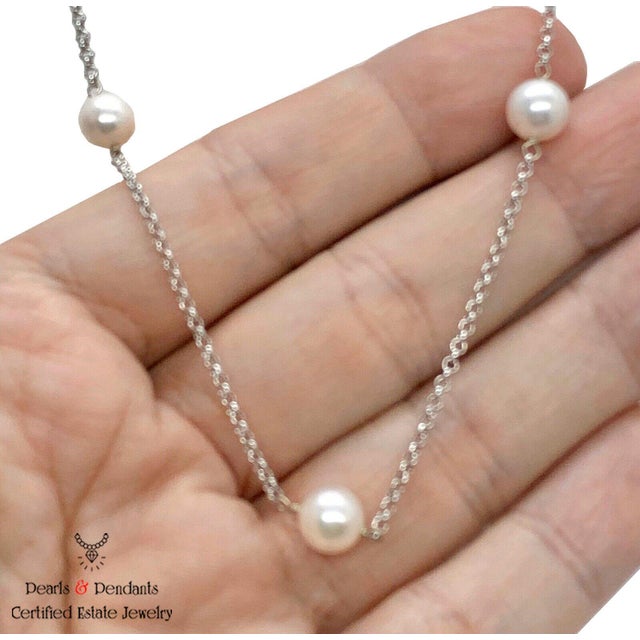 Fine Quality Akoya Pearl Necklace 7.65-7.85 mm 14k Gold 19" Women Certified $1,850 721769 This is a Unique Custom Made...