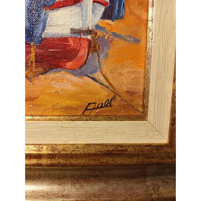 Early 21st Century Avel, Blanes (Sa Palomera), 2023, Oil on Canvas, Framed For Sale - Image 5 of 7