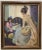 Henry Charles Hannig "Mother and Daughter" Original Oil Painting C.1930 For Sale - Image 10 of 10