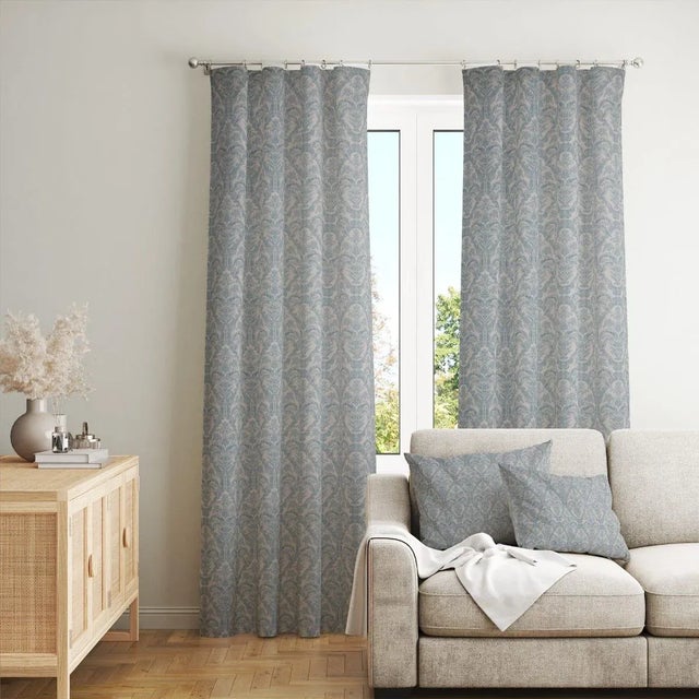 An ornate, damask-style design, Siena is printed on a cotton blend base cloth. Suitable for curtains, blinds, soft...