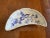 Ceramic Antique Blue & White Floral Half Moon Dishes- a Pair For Sale - Image 7 of 11