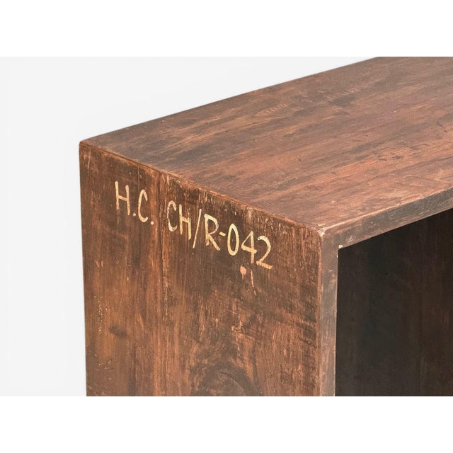 Mid-Century Modern Pierre Jeanneret, 6-Hole File Rack or Bookcase, Teak, Chandigarh, 1960s For Sale - Image 3 of 8