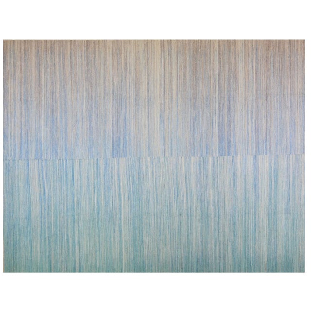 Vintage Mazandaran Natural Color Hand Made Organic Wool Tribal Kilim,9'2"x11'9" For Sale In New York - Image 6 of 6