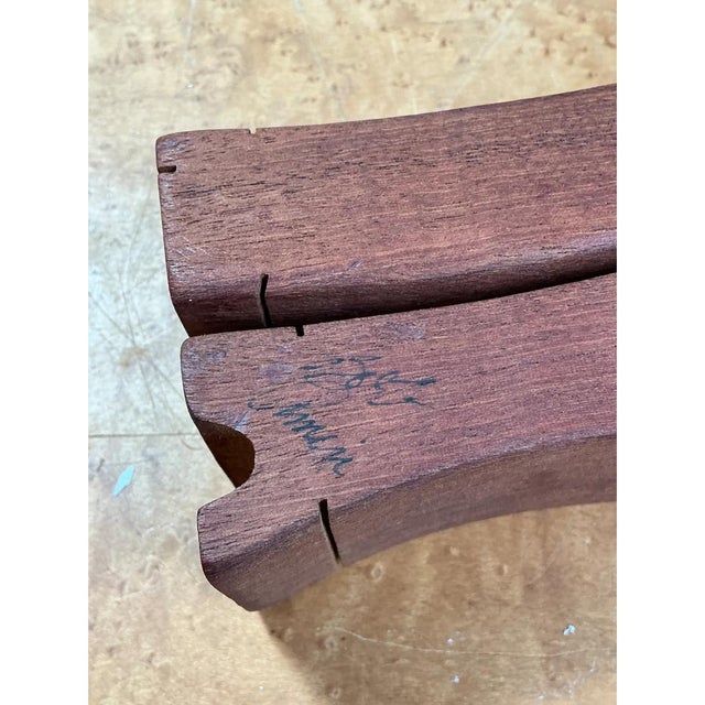 Vintage Abstract Lovers Wood Sculpture For Sale - Image 12 of 12