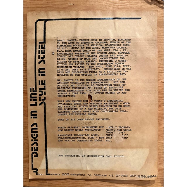 Mid 20th Century Woven Precious Metal Wire Wall Hanging Modern Sculpture For Sale - Image 10 of 10