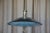 Brass and Textured Glass Pendant Light For Sale - Image 4 of 9