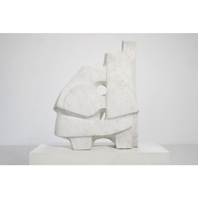 French Artist, Large Abstract Organic Sculpture, 1970s, Marble For Sale - Image 6 of 12