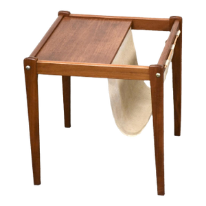1970s Danish Modern Teak Magazine Rack by BRDR Furbo