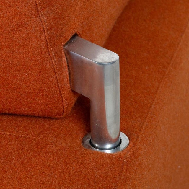 Orange Fabric Horatio Two-Seater Sofa with Manual Function from Leolux For Sale - Image 8 of 16