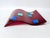 Postmodern Fused Glass Wall Sculpture, Red Dichroic Art Glass For Sale - Image 4 of 10