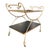 Vintage Hollywood Regency Two-Tier Bar Cart For Sale In West Palm - Image 6 of 8