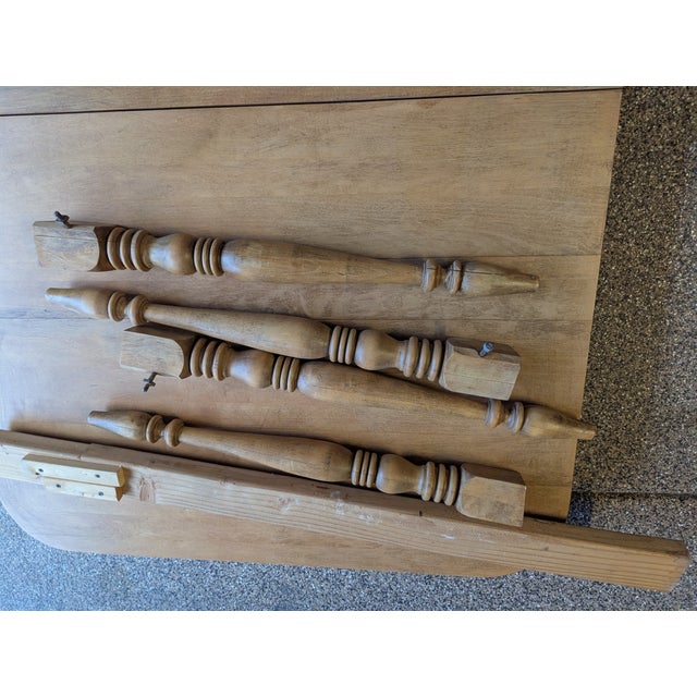 Unfinished Pennsylvania House Table & 6 Chairs 1970s For Sale - Image 12 of 12