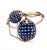 1960s Rose Gold Bypass Watch With 22ct Sapphire and Diamond Clusters, Uk For Sale In Los Angeles - Image 6 of 11