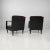 1940s Mid-Century Modern Italian Chairs in Velvet, 1940s, Set of 2 For Sale - Image 5 of 18