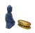 Oriental Blue Gem Stone Carved Sitting Meditation Buddha Statue For Sale In San Francisco - Image 6 of 10