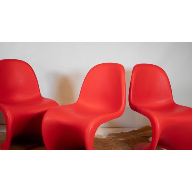 Red Verner Panton for Vitra Panton S Chairs - Set of 4 For Sale - Image 8 of 15