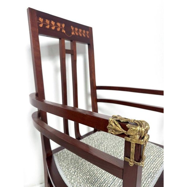 Early 20th Century Art Nouveau Chairs by Carlo Zen, Italy, 1900s, Set of 2 For Sale - Image 5 of 7