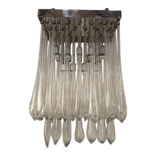 1970s Venini Gocce Chandelier Designed by Ludovico Diaz De Santillana For Sale