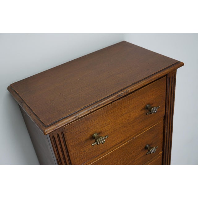 Wood Dutch Oak Apothecary Cabinet, Mid-20th Century For Sale - Image 7 of 18