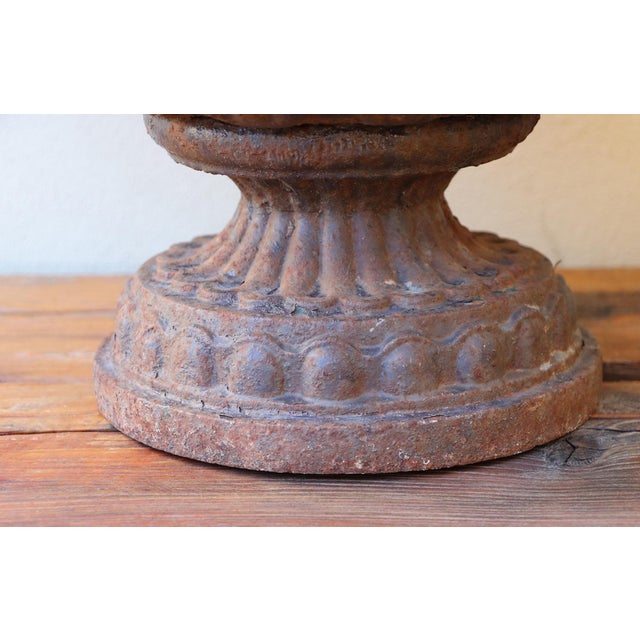 Gorgeous 19th Century French Cast Iron Planter, Likely by Val d'Oesne For Sale - Image 14 of 18