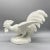Italian 20th Century White Italian Ceramic Fighting Cocks/ Roosters Figurines For Sale - Image 3 of 12