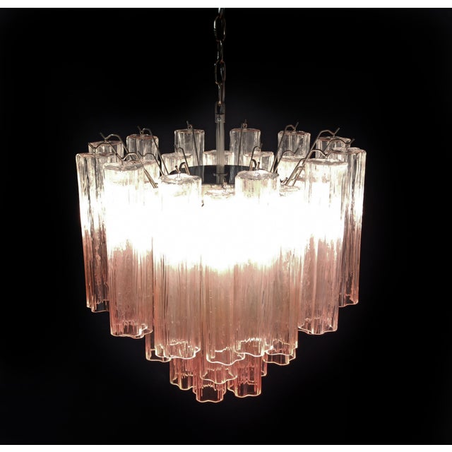Pink Italian Chandelier in Murano, 1995 For Sale - Image 8 of 18