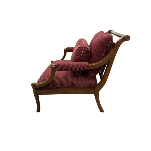 Late 20th Century Oversized Red Armchair For Sale - Image 4 of 8